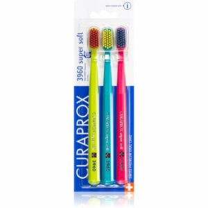 Curaprox 3960 Super Soft fogkefék 3db színes változatok 3 db Curaprox
