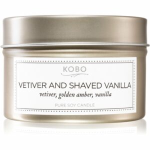 KOBO Coterie Vetiver and Shaved Vanilla illatos gyertya alumínium dobozban 113 g KOBO