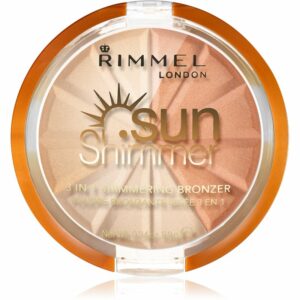 Rimmel Sun Shimmer 3 in 1 Shimmering Bonzer csillogó bronzpúder árnyalat 001 Gold Princess 9