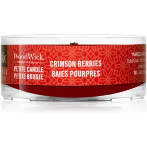 Woodwick Crimson Berries viaszos gyertya fa kanóccal 31 g Woodwick