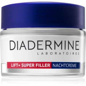 Diadermine Lift+ Super Filler liftinges éjszakai krém az arc kontúrjának megerősítésére 50 ml Diadermine