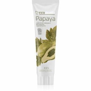 Ecodenta Cosmos Organic Papaya fogfehérítő paszta fluoriddal 100 ml Ecodenta