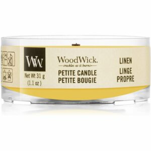 Woodwick Linen viaszos gyertya fa kanóccal 31 g Woodwick