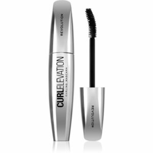 Makeup Revolution Curl Elevation szempillaspirál az ívelt és szétválasztott pillákért árnyalat Black 8 ml Makeup Revolution