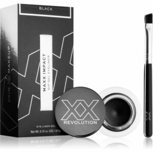 XX by Revolution MAXX IMPACT tartós zselés szemhéjtus ecsettel árnyalat Black 3 g XX by Revolution