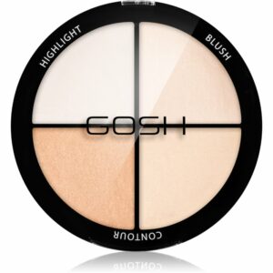 Gosh Strobe'n Glow kontúrozó és élénkítő paletta árnyalat 001 Highlight 15 g Gosh