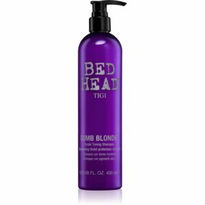 TIGI Bed Head Dumb Blonde lila tonizáló sampon szőke hajra 400 ml TIGI