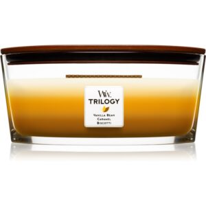 Woodwick Trilogy Café Sweets illatos gyertya fa kanóccal (hearthwick) 453