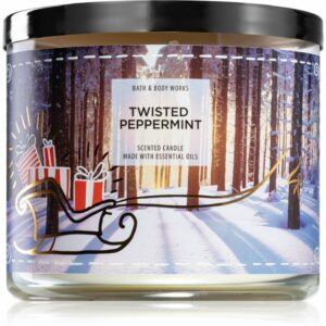 Bath & Body Works Twisted Peppermint illatos gyertya III. 411 g Bath & Body Works