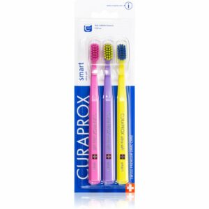 Curaprox 7600 Smart Ultra Soft rövidfejű fogkefe gyermekeknek 3 db Curaprox