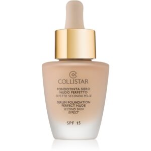 Collistar Serum Foundation Perfect Nude élénkítő make-up a természetes hatásért SPF 15 árnyalat 1 Ivory 30 ml Collistar