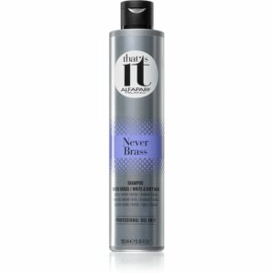 Alfaparf Milano That s it Never Brass sampon fehér és ősz hajra professzionális használatra 250 ml Alfaparf Milano