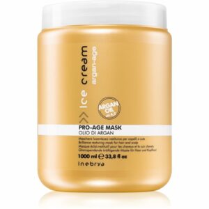 Inebrya Argan-Age tápláló hajmaszk töredezés ellen 1000 ml Inebrya