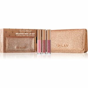 Sigma Beauty Rendezvous Beloved Mini Lip Set ajakfény szett (csillámporral) Sigma Beauty