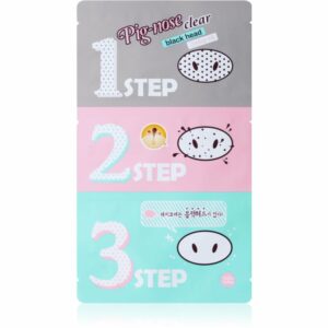 Holika Holika Pig Nose Clear Blackhead tisztító tapasz az orr eltömődött pórusaira 3 db Holika Holika