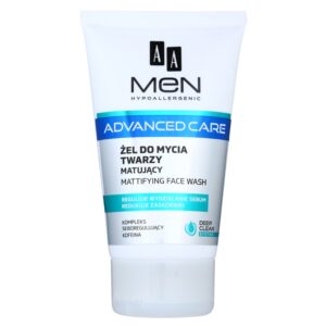 AA Cosmetics Men Advanced Care mattító tisztító gél az arcra 150 ml AA Cosmetics