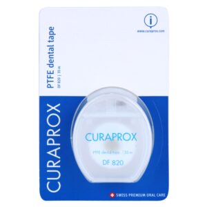Curaprox PTFE Dental Tape DF 820 teflon bevonatú fogselyem 35 m Curaprox