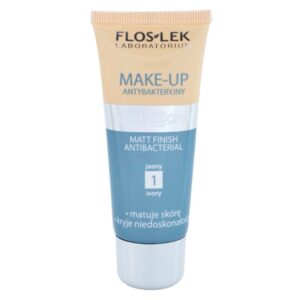 FlosLek Laboratorium Anti Acne mattító make-up az aknéra hajlamos zsíros bőrre árnyalat 1 Ivory 30 ml FlosLek Laboratorium
