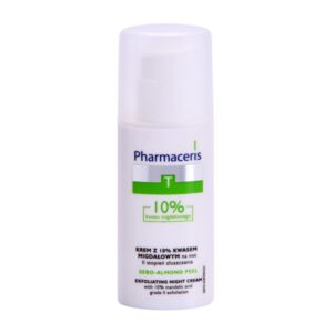 Pharmaceris T-Zone Oily Skin Sebo-Almond Peel éjszakai szabályozó és tisztító arckrém a bőr felszínének megújítására 50 ml Pharmaceris